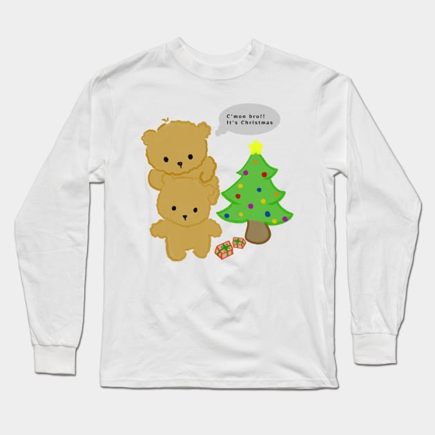 Cute Christmas collection, Tubbi bears Long Sleeve T-Shirt by yudoodliez